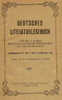 Deutsches Literaturlesebuch für die 5. Klasse der unvollstandige Mittelschule und Mittelschule. Engels. 1938.