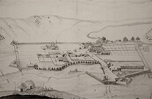 Карта крепости Сарепты.