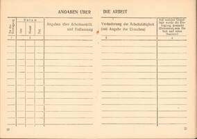 Трудовая книжка Э.Р. Лейппи, 1917 г.р., лаборанта химической лаборатории Немгоспединститута с 15 августа 1940 г., выданная 8 апреля 1941 г.