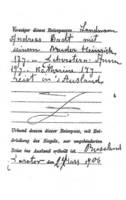 Российский заграничный паспорт, выданный Андреасу Бадту 27 марта 1906 г. для поездки в США.