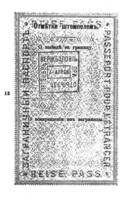 Российский заграничный паспорт, выданный Андреасу Бадту 27 марта 1906 г. для поездки в США.